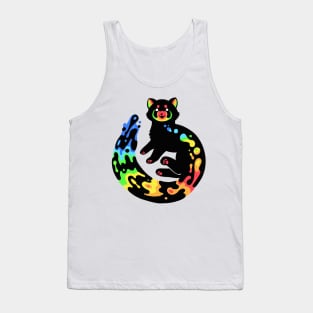 Rainbow Red Panda Tank Top